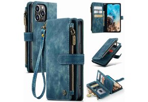 Caseme - iPhone 14 Pro Max - Portemonnee hoes - Blauw