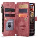 iPhone 14 Pro  Portemonnee hoes - Rood