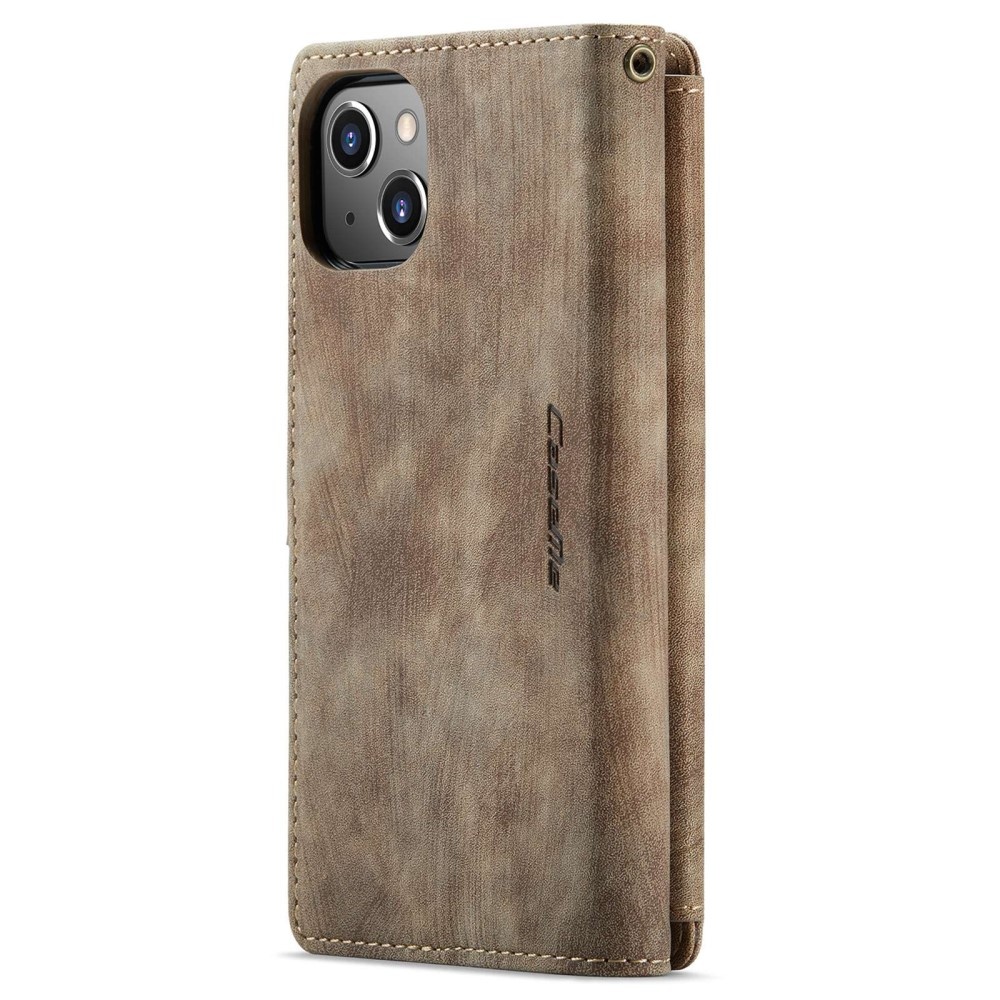 iPhone 14 Plus Portemonnee hoes - Bruin