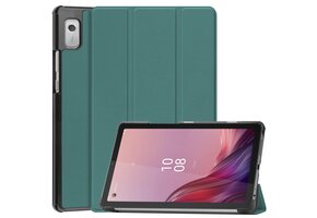 Lunso - Lenovo Tab M9 (9 inch) - Tri-Fold Bookcase hoes - Groen