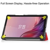 Lenovo Tab M9 (9 inch) Tri-Fold Bookcase hoes - Rood