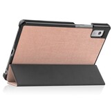 Lenovo Tab M9 (9 inch) Tri-Fold Bookcase hoes - Rose Goud