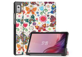 Lunso - Lenovo Tab M9 (9 inch) - Tri-Fold Bookcase hoes - Vlinders