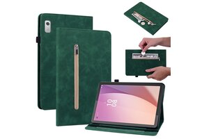 Lunso - Lenovo Tab M9 (9 inch) - Luxe Bookcase hoes - Groen