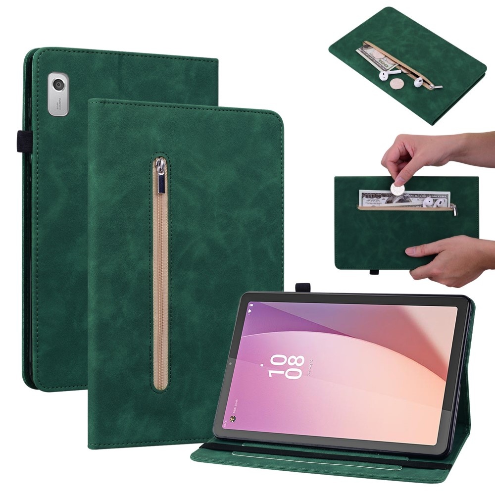 Lunso - Lenovo Tab M9 (9 inch) - Luxe Bookcase hoes - Groen