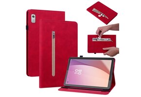 Lunso - Lenovo Tab M9 (9 inch) - Luxe Bookcase hoes - Rood