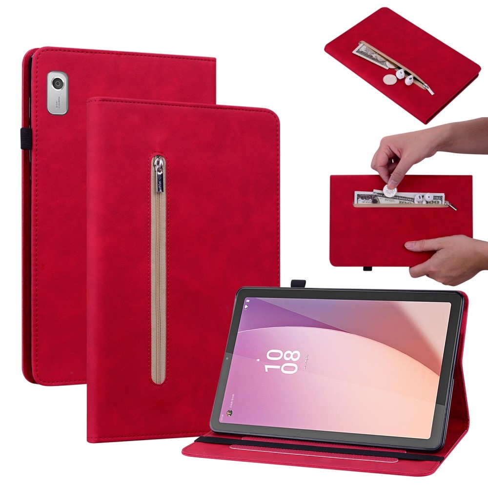 Lunso - Lenovo Tab M9 (9 inch) - Luxe Bookcase hoes - Rood