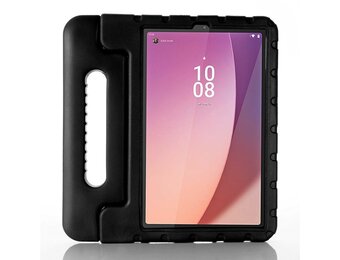Lunso - Lenovo Tab M9 (9 inch) - EVA Schokbestendige Kinderhoes met handvat - Zwart