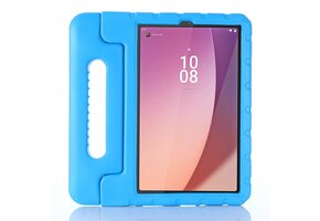 Lunso - Lenovo Tab M9 (9 inch) - EVA Schokbestendige Kinderhoes met handvat - Lichtblauw