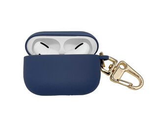 Høyde - AirPods Pro 1 - Softcase hoesje - Donkerblauw