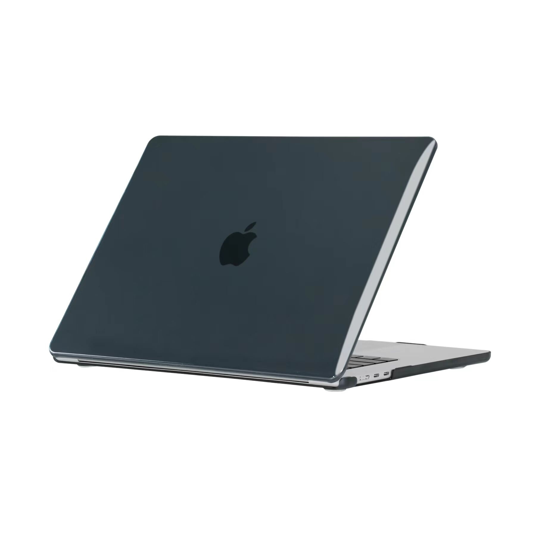 Lunso - MacBook Air 15 inch (2023) - cover hoes - Glanzend Zwart