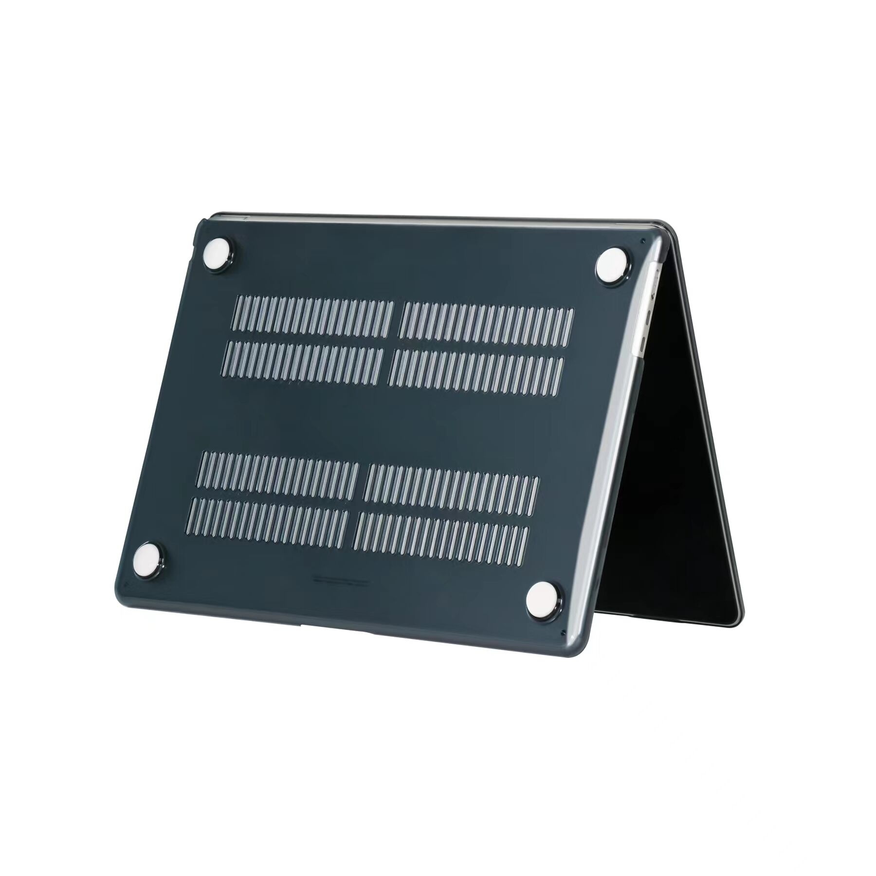 MacBook Air 15 inch (2023-2026) cover hoes case - Glanzend Zwart