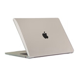 MacBook Air 15 inch (2023-2025) cover hoes case - Glanzend Transparant