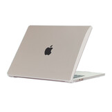 MacBook Air 15 inch (2023-2026) cover hoes case - Glanzend Transparant