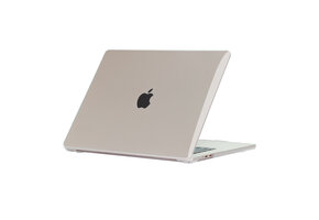 Lunso MacBook Air 15 inch (2023-2025) cover hoes - case - Glanzend Transparant