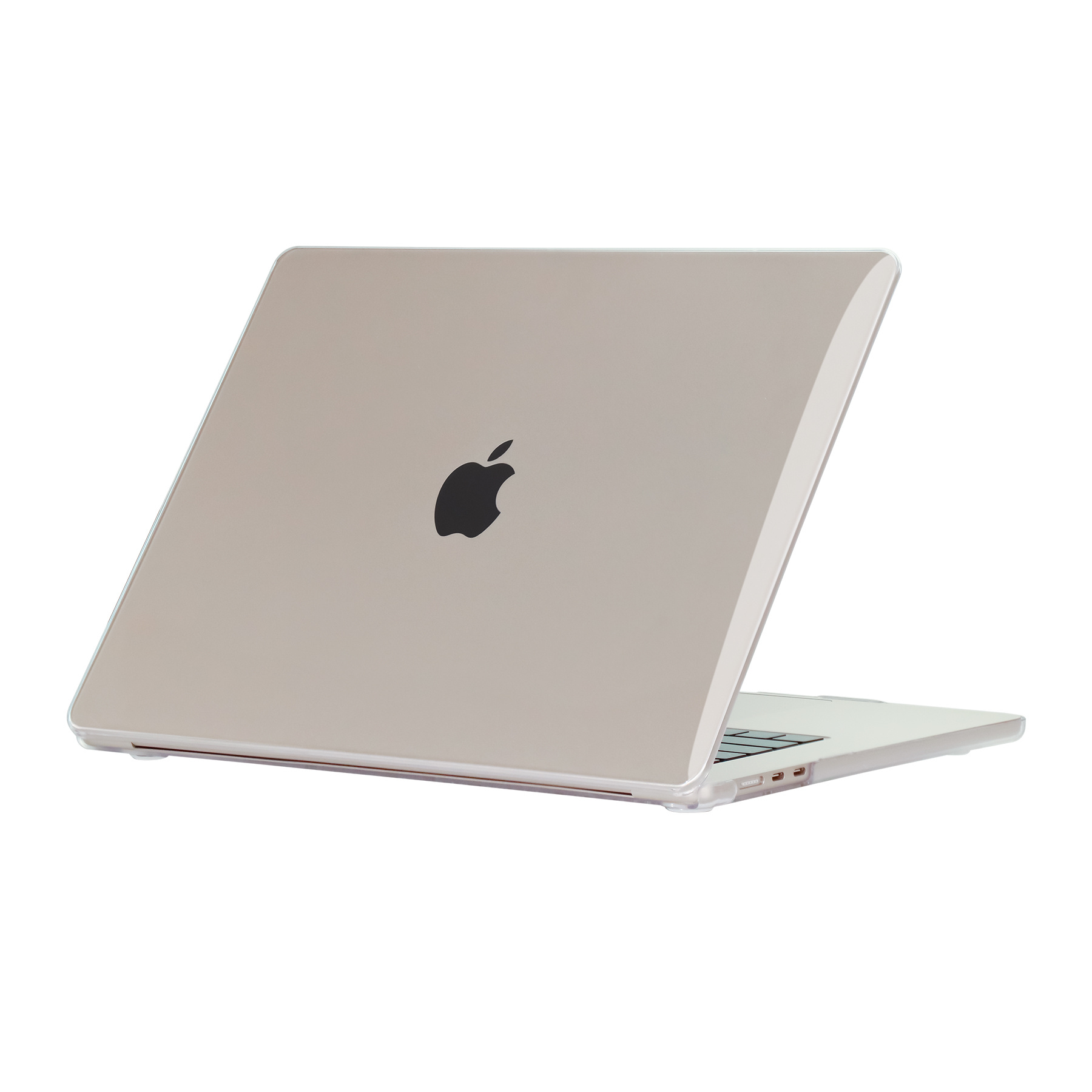 Lunso - MacBook Air 15 inch (2023) - cover hoes - Glanzend Transparant