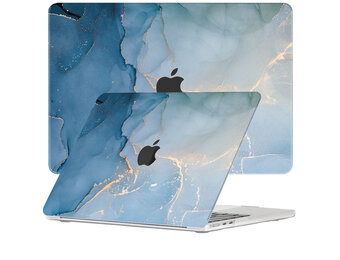 Lunso MacBook Air 15 inch (2023-2025) cover hoes - case - Aciano Azul