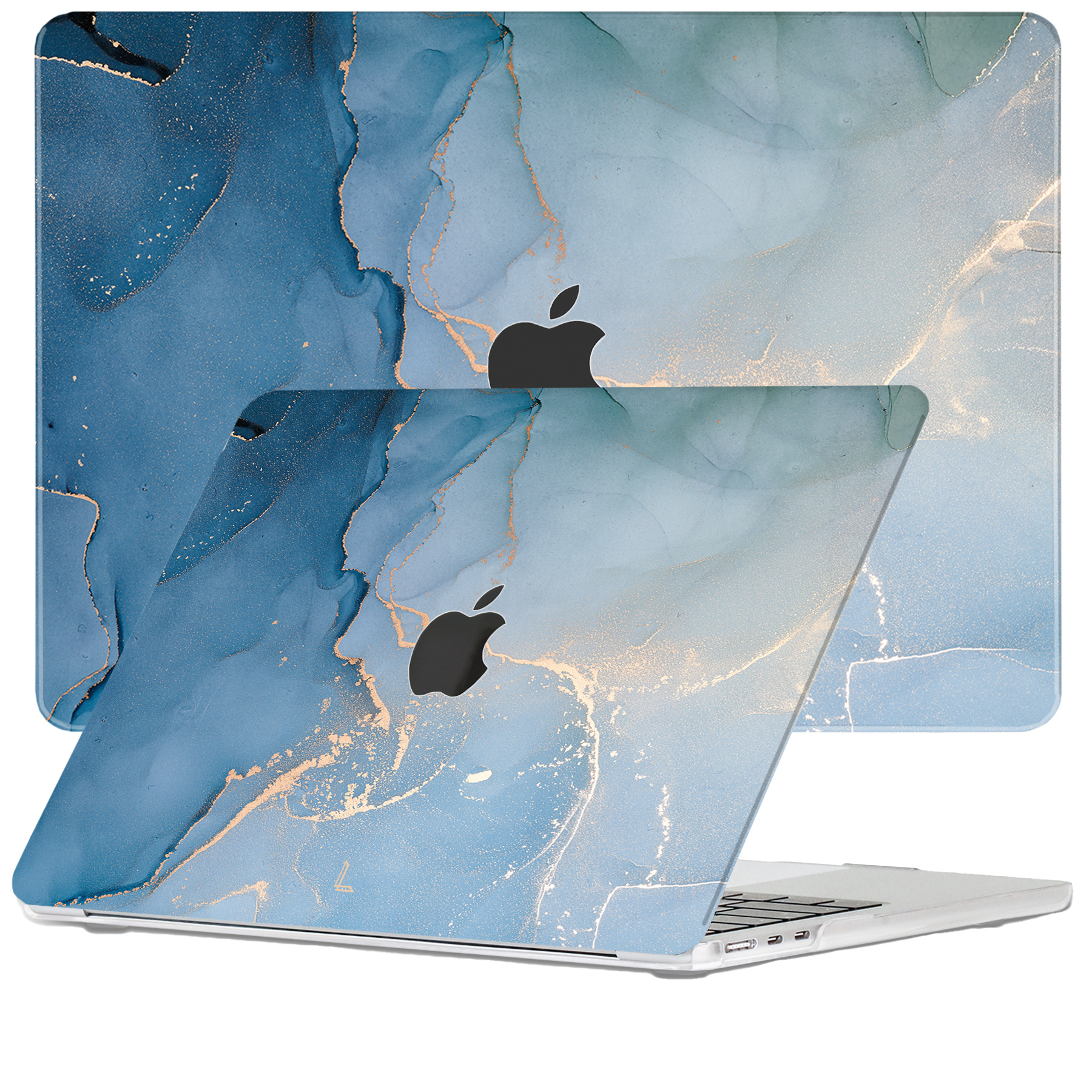 Lunso - MacBook Air 15 inch (2023) - cover hoes - Aciano Azul