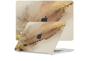 Lunso MacBook Air 15 inch (2023-2025) cover hoes - case - Sweet Caramel
