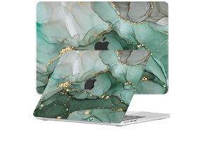 Lunso MacBook Air 15 inch (2023-2026) cover hoes - case - Green Maeve