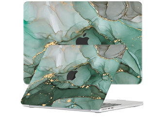 Lunso MacBook Air 15 inch (2023-2025) cover hoes - case - Green Maeve