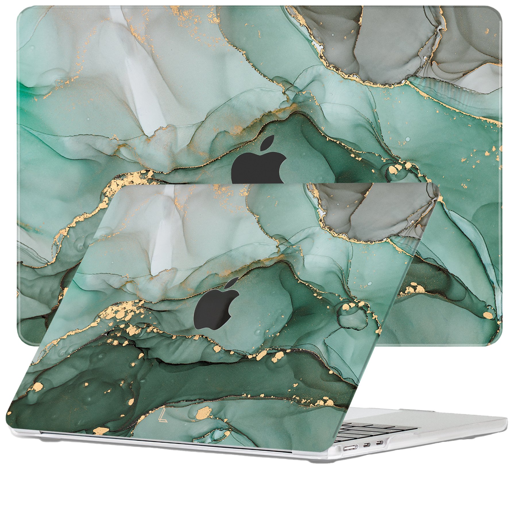 Lunso - MacBook Air 15 inch (2023) - cover hoes - Green Maeve