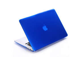Lunso MacBook Air 13 inch (2010-2017) cover hoes - case - Glanzend Donkerblauw