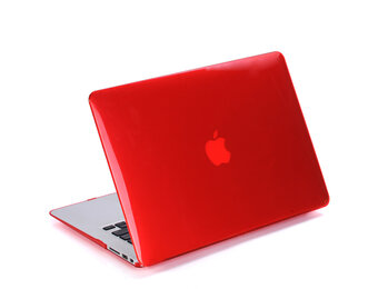 Lunso MacBook Air 13 inch (2010-2017) cover hoes - case - Glanzend Rood