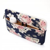 Laptop Sleeve voor 13 / 14 inch laptops - Navy Rose