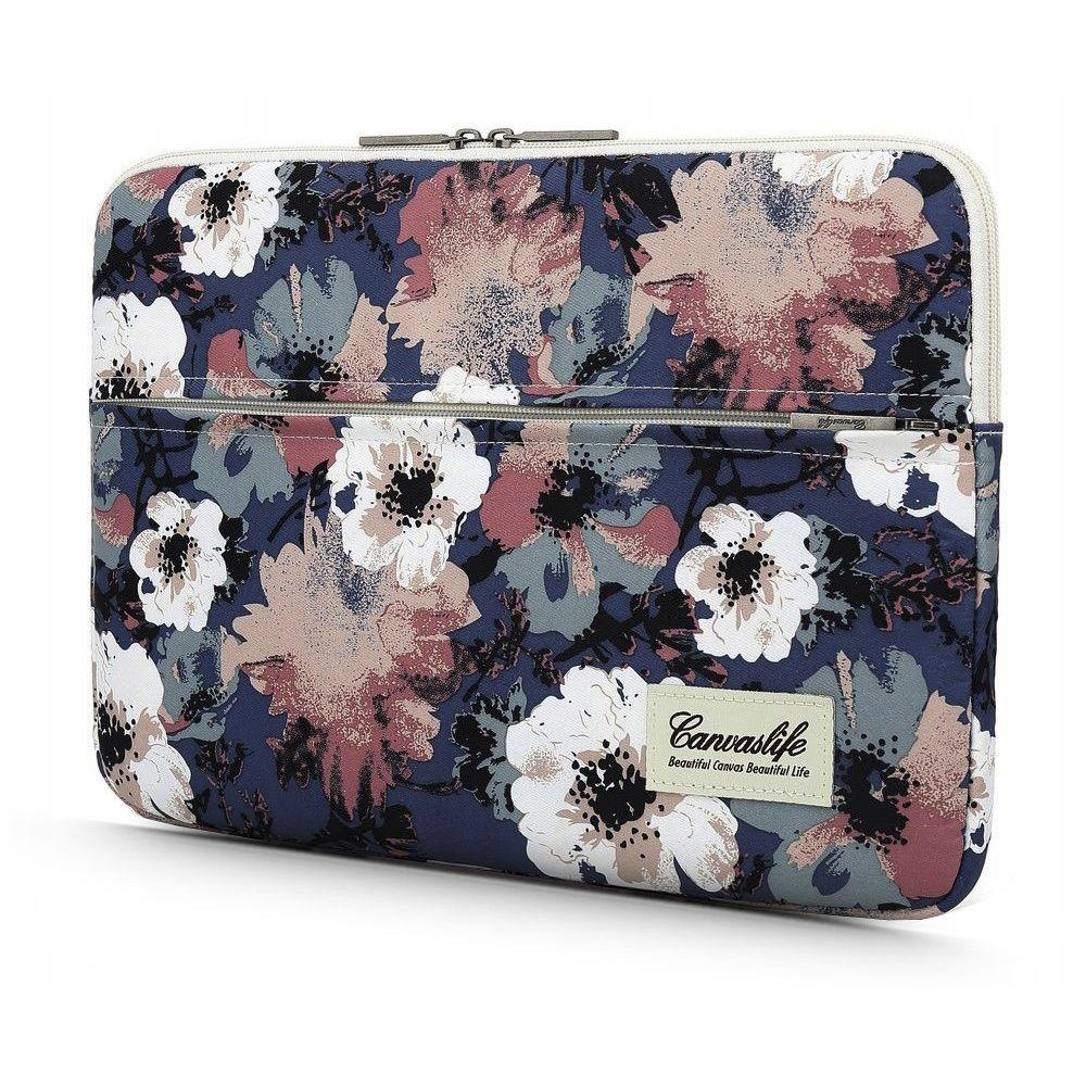 Laptop Sleeve voor 13 / 14 inch laptops - Blue Camellia