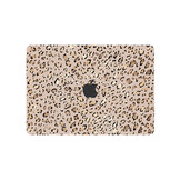 MacBook Air 15 inch M2/M3 (2023-2024) cover hoes case - Leopard Rose Gold
