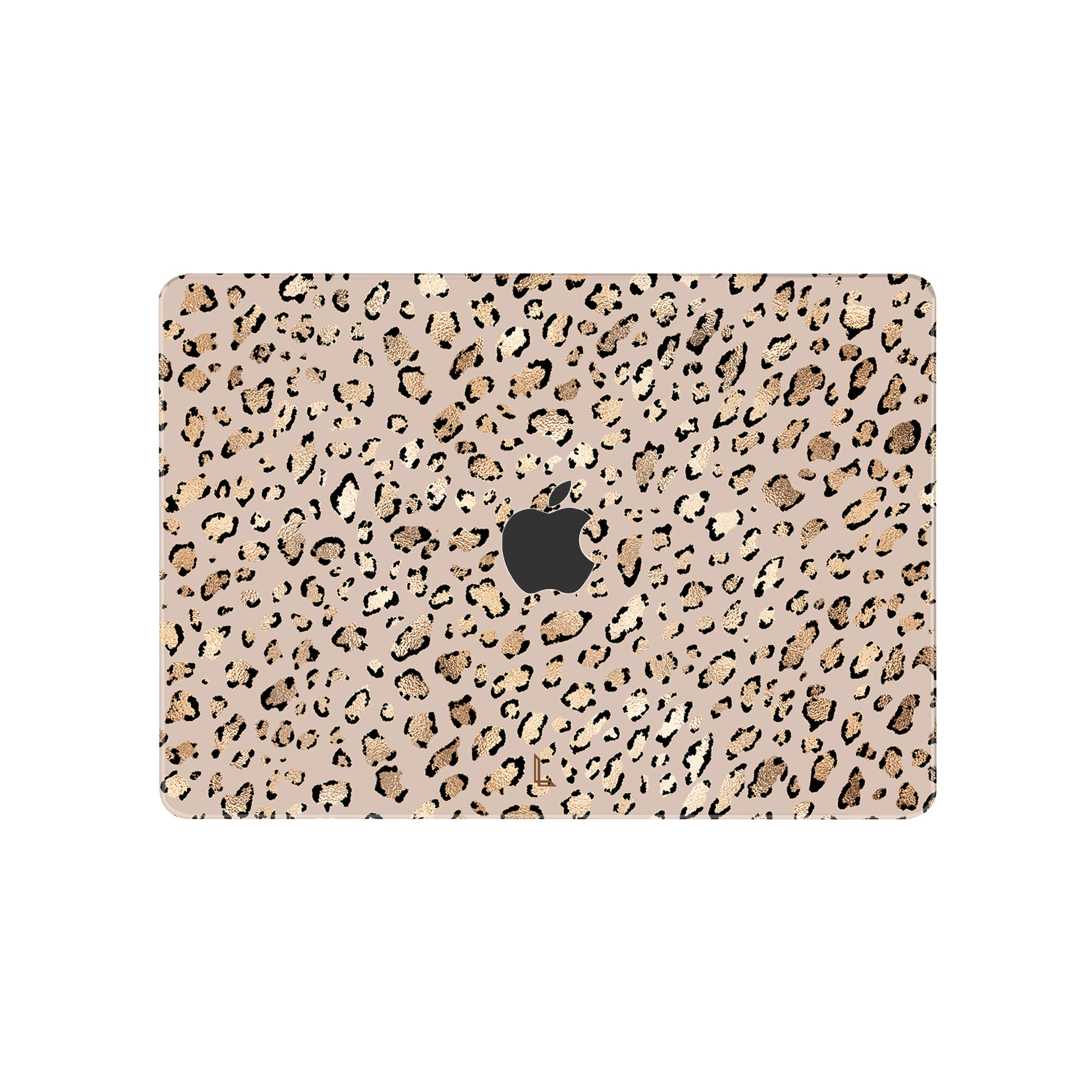 MacBook Air 15 inch (2023-2026) cover hoes case - Leopard Rose Gold