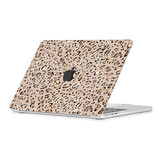 MacBook Air 15 inch M2/M3 (2023-2024) cover hoes case - Leopard Rose Gold