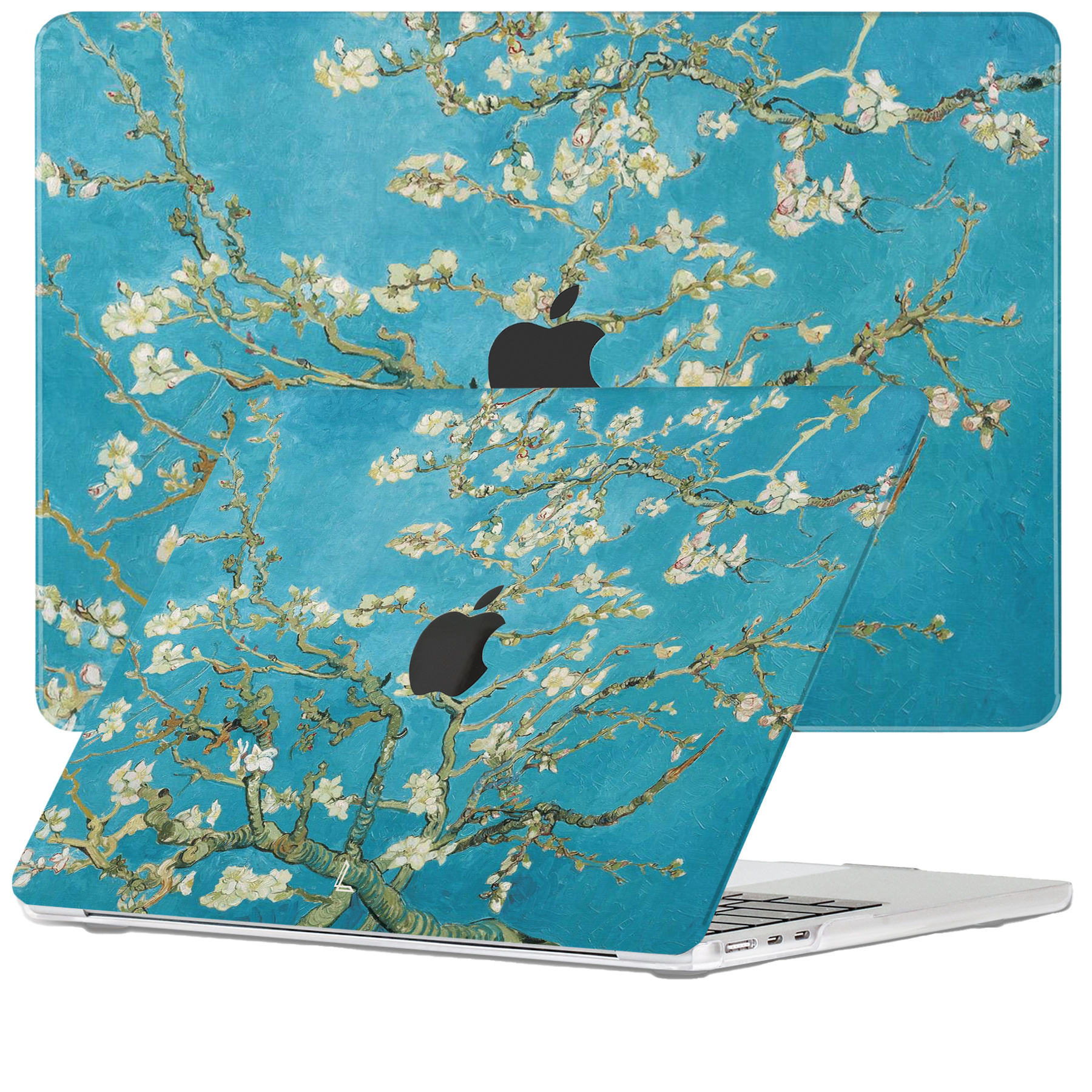 Lunso - MacBook Air 15 inch (2023) - cover hoes - Van Gogh Amandelbloesem