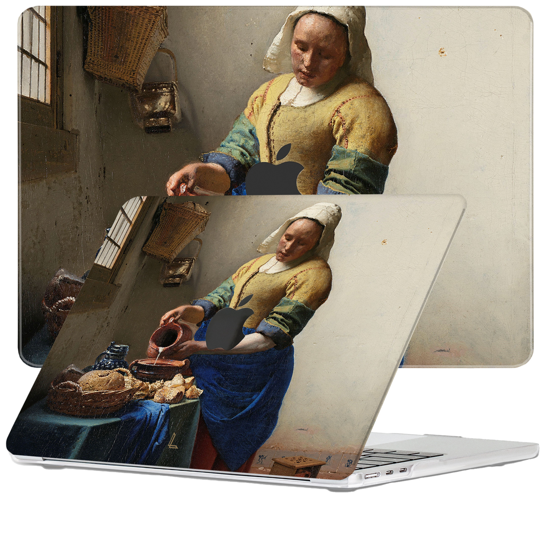Lunso - MacBook Air 15 inch (2023) - cover hoes - Vermeer Melkmeisje