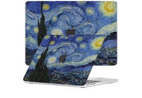 Lunso MacBook Air 15 inch (2023-2026) cover hoes - case - Van Gogh Sterrennacht
