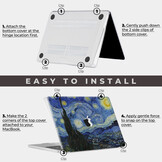 MacBook Air 15 inch (2023-2026) cover hoes case - Van Gogh Sterrennacht