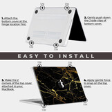 MacBook Air 15 inch (2023-2026) cover hoes case - Marble Nova