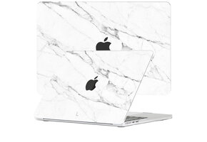 Lunso MacBook Air 15 inch (2023-2025) cover hoes - case - Marble Vana