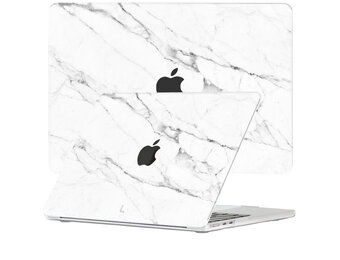 Lunso MacBook Air 15 inch (2023-2025) cover hoes - case - Marble Vana