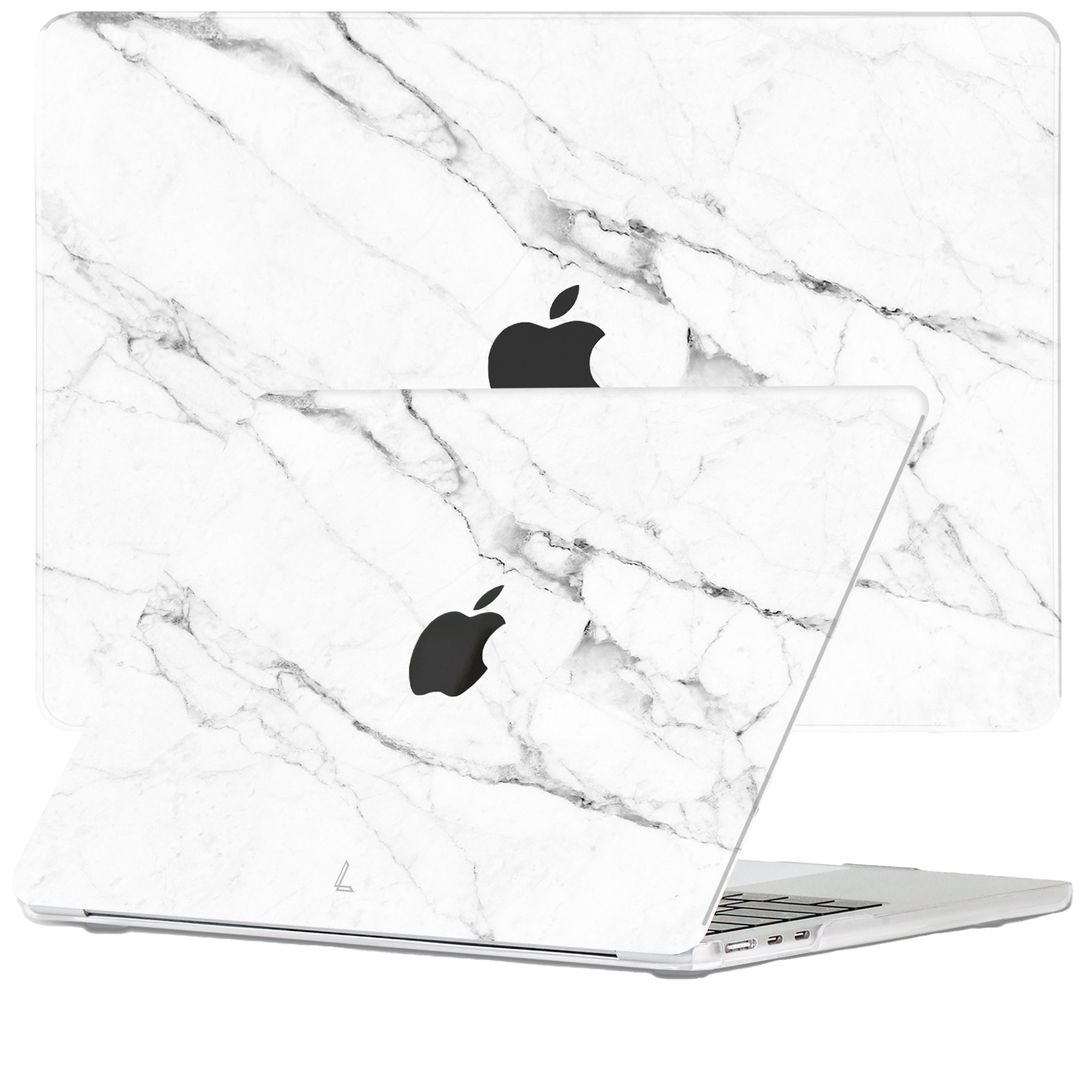 Lunso - MacBook Air 15 inch (2023) - cover hoes - Marble Vana