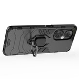 OnePlus Nord CE 3 Lite Armor backcover hoes met ringhouder - Zwart