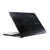 MacBook Air 15 inch (2023-2025) cover hoes case - Croco Zwart