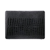 MacBook Air 15 inch (2023-2026) cover hoes case - Croco Zwart