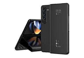 Lunso - Samsung Galaxy Z Fold5 - Window view cover hoes - Zwart