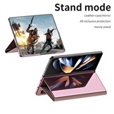 Samsung Galaxy Z Fold5 Window view cover hoes - Rose Goud