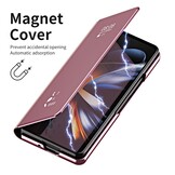 Samsung Galaxy Z Fold5 Window view cover hoes - Rose Goud
