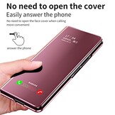 Samsung Galaxy Z Fold5 Window view cover hoes - Rose Goud