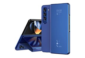Lunso - Samsung Galaxy Z Fold5 - Window view cover hoes - Blauw