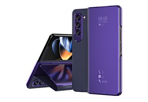 Lunso - Samsung Galaxy Z Fold5 - Window view cover hoes - Paars